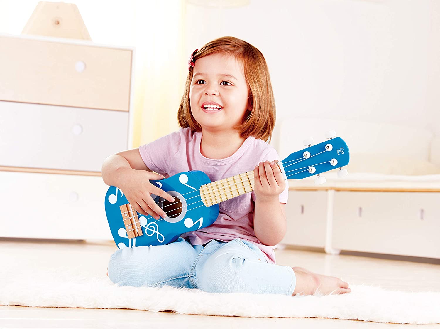 Музыкальная игрушка Гавайская гитара, цвет – голубой  